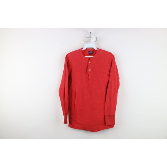 Vtg 70s Streetwear Mens Small Wool Blend Double Wall Thermal Knit T-Shirt USA - Picture 1 of 14